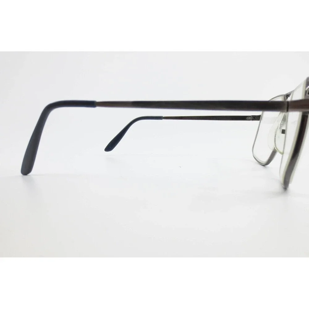 American Optical Vintage Square Aviator Metal Eyeglass Frames Gunmetal 140 36151